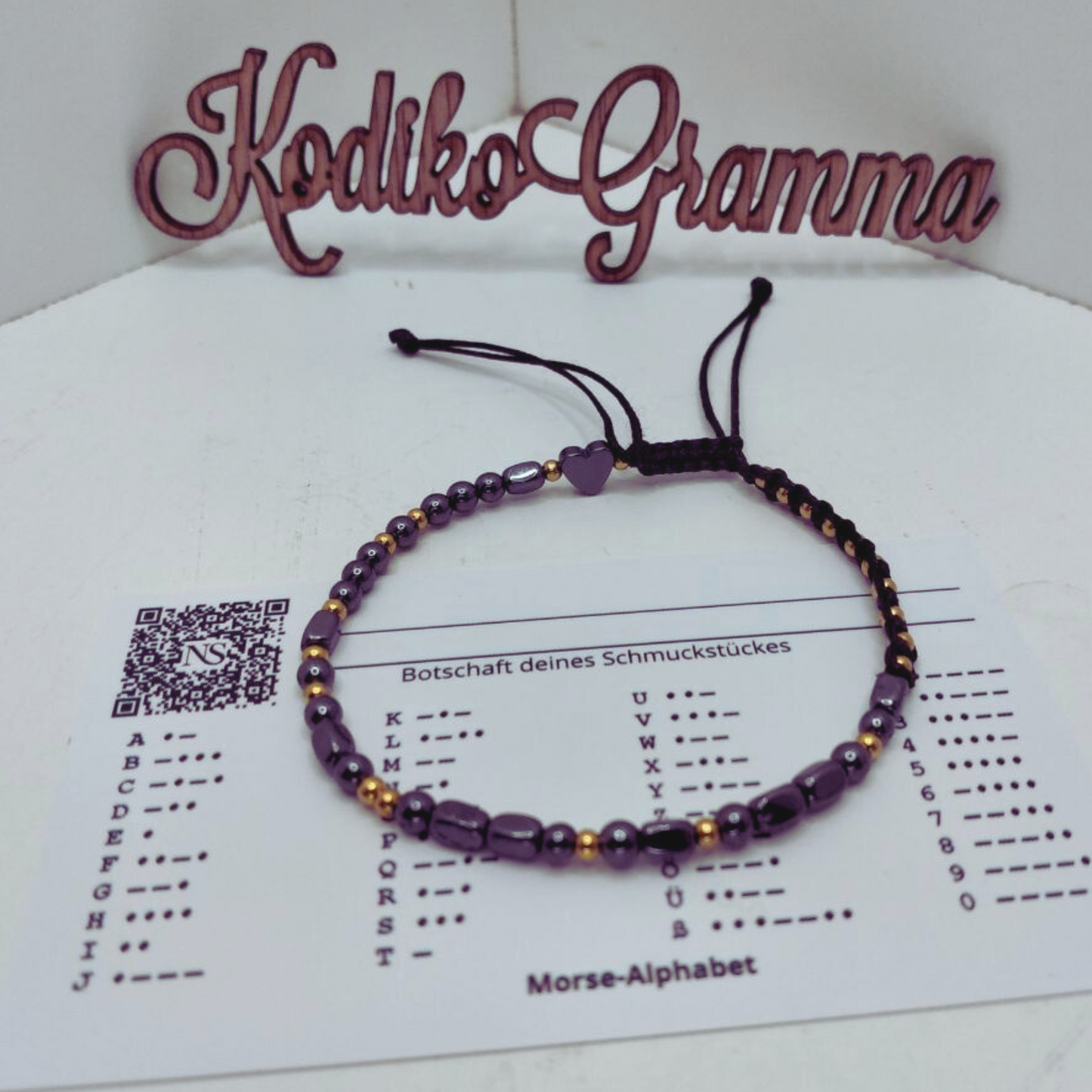 Herrenarmband "Bester Papa" mit Morsecode im Stil von KodikoGramma