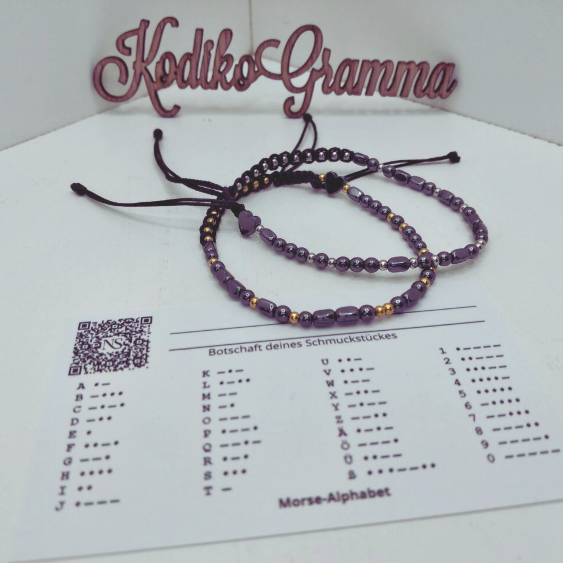 Herrenarmband "Bester Papa" mit Morsecode im Stil von KodikoGramma