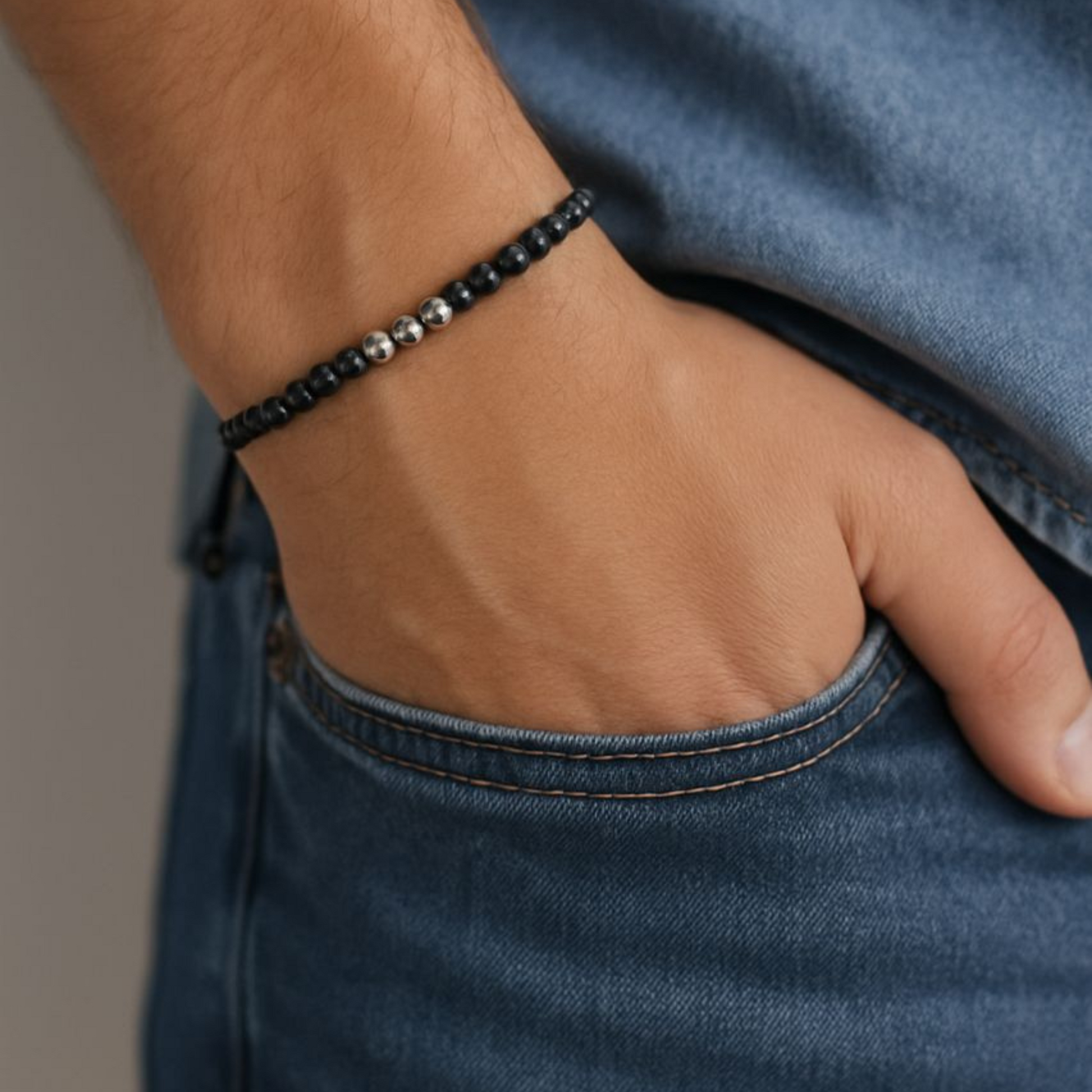 Herrenarmband "Bester Papa" mit Morsecode im Stil von KodikoGramma
