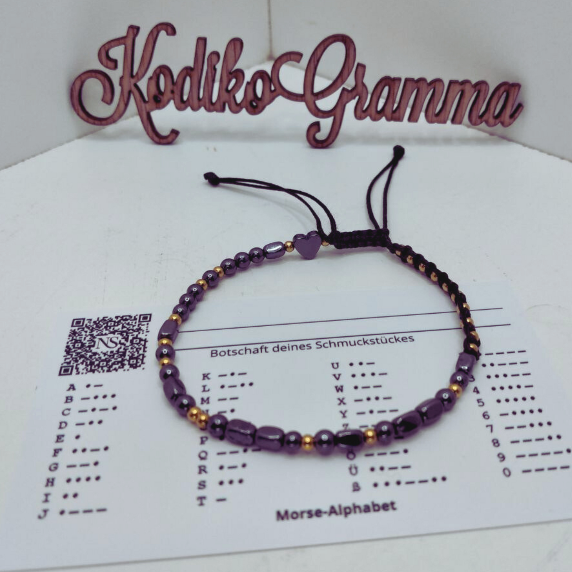 Herrenarmband "Bester Papa" mit Morsecode im Stil von KodikoGramma